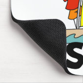 Strichmännchen-Junge ich segle Mousepad (Ecke)