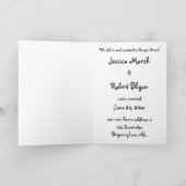 Strichmännchen Just Married Ankündigung (Innenseite)