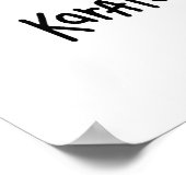 Strichmännchen Karate T - Shirt und Geschenke Poster (Ecke)