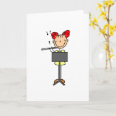 Strichmännchen-Karte Karte (Gelbe Blume)