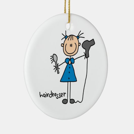 Strichmännchen Keramik Ornament (Rechts)