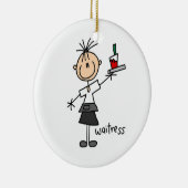 Strichmännchen Keramik Ornament (Rechts)
