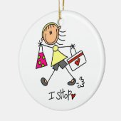 Strichmännchen Keramikornament (Links)