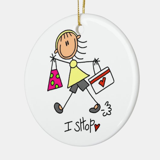 Strichmännchen Keramikornament (Links)