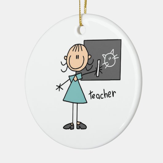 Strichmännchen Keramikornament (Links)