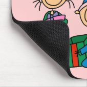 Strichmännchen Kinder Weihnachtsgeschenke und Gesc Mousepad (Ecke)