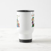 Strichmännchen Kinder Weihnachtsgeschenke und Gesc Reisebecher (Mittel)