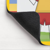 Strichmännchen-Kinderkarten und Geschenke Mousepad (Ecke)