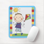 Strichmännchen-Kinderkarten und Geschenke Mousepad (Mit Mouse)