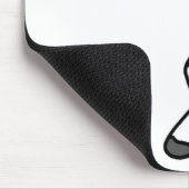 Strichmännchen-Koch Mit Gabel Mousepad (Ecke)