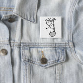 Strichmännchen-Koch Mit Schöpflöffel Button (Beispiel)