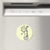 Strichmännchen-Koch mit Schöpflöffel Magnet (In Situ (Geschirrspüler))