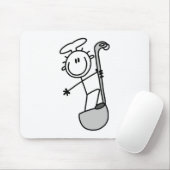 Strichmännchen-Koch Mit Schöpflöffel Mousepad (Mit Mouse)