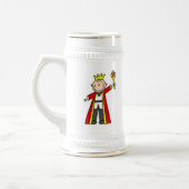 Strichmännchen-König Bierglas (Links)