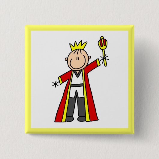 Strichmännchen-König Button (Vorderseite)