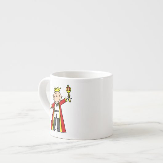 Strichmännchen-König Espressotasse (Vorderseite Links)