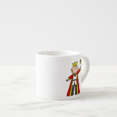 Strichmännchen-König Espressotasse (Vorderseite Rechts)