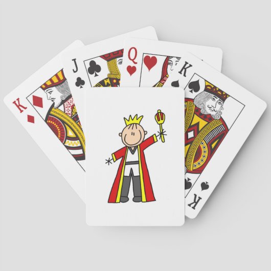 Strichmännchen-König Spielkarten (Rückseite)