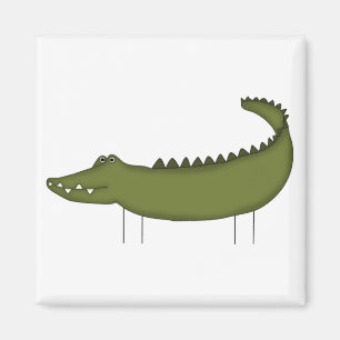 Strichmännchen Krokodil T-Shirts und Geschenke Magnet