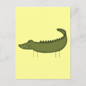 Strichmännchen Krokodilstränen und Geschenke Postkarte (Vorderseite)