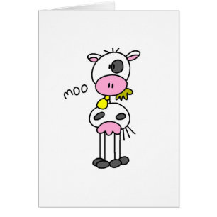 Strichmännchen-Kuh-T-Shirts und Geschenke