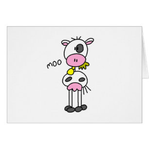 Strichmännchen-Kuh-T-Shirts und Geschenke