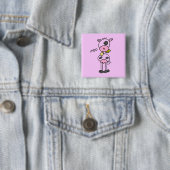 Strichmännchen-Kuh-T-Shirts und Geschenke Button (Beispiel)