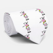 Strichmännchen-Kuh-T-Shirts und Geschenke Krawatte (Gerollt)