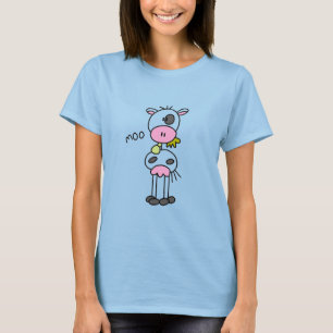 Strichmännchen-Kuh-T-Shirts und Geschenke T-Shirt