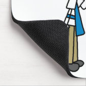 Strichmännchen-Künstler Mousepad (Ecke)