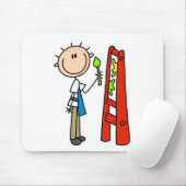 Strichmännchen-Künstler Mousepad (Mit Mouse)