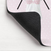 Strichmännchen Mädchen Brustkrebs Überlebende Mousepad (Ecke)