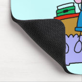 Strichmännchen-Mädchen-Fischen-T - Shirts und Mousepad (Ecke)