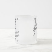 Strichmännchen-Mädchen singe ich T - Shirts und Mattglastasse (Mittel)