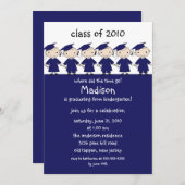 Strichmännchen-Mädchen-u. Einladung (Vorne/Hinten)