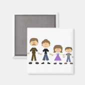 Strichmännchen Magnet (Vorderseite/Rückseite)