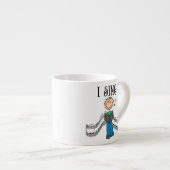 Strichmännchen Mann I Sing T-Shirts und Geschenke Espressotasse (Vorderseite Rechts)