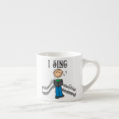Strichmännchen Mann I Sing T-Shirts und Geschenke Espressotasse (Rechts)