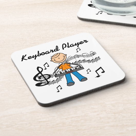 Strichmännchen-männliche Untersetzer (Linke Seite)