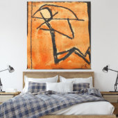 Strichmännchen mit Bogen is already in German. The Leinwanddruck (Insitu (Schlafzimmer))