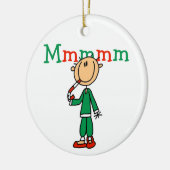 Strichmännchen Mmm Candy Canes Ornament (Links)