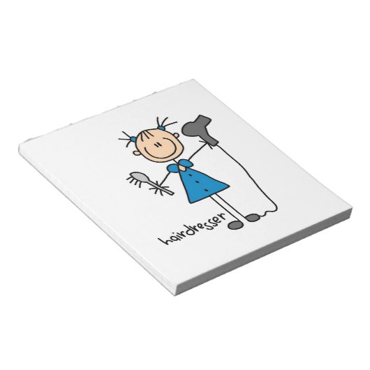 Strichmännchen Notizblock (angewinkelt)