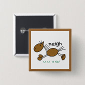 Strichmännchen-PferdeT - Shirts und -geschenke Button (Vorne & Hinten)