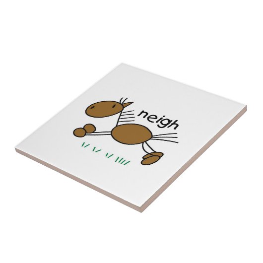 Strichmännchen-PferdeT - Shirts und -geschenke Fliese (Seite)