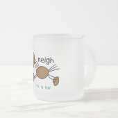 Strichmännchen-Pferdet-shirts und -geschenke Mattglastasse (VorderseiteRechts)