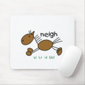 Strichmännchen-Pferdet-shirts und -geschenke Mousepad (Mit Mouse)