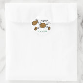 Strichmännchen-Pferdet-shirts und -geschenke Runder Aufkleber (Tasche)