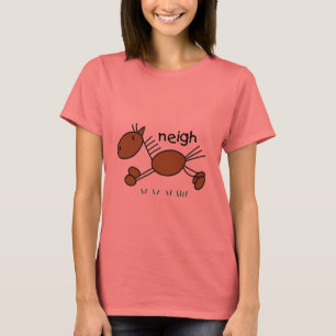 Strichmännchen-Pferdet-shirts und -geschenke T-Shirt