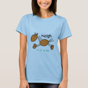 Strichmännchen-Pferdet-shirts und -geschenke T-Shirt