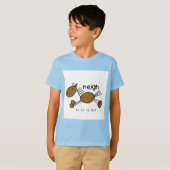 Strichmännchen-Pferdet-shirts und -geschenke T-Shirt (Vorne ganz)